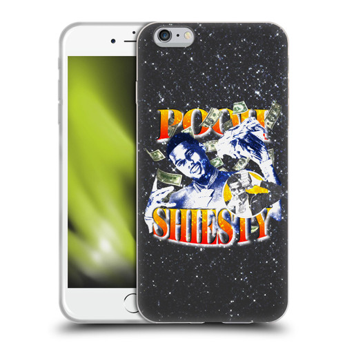 Pooh Shiesty Graphics Art Soft Gel Case for Apple iPhone 6 Plus / iPhone 6s Plus