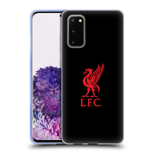 Liverpool Football Club Liver Bird Red Logo On Black Soft Gel Case for Samsung Galaxy S20 / S20 5G
