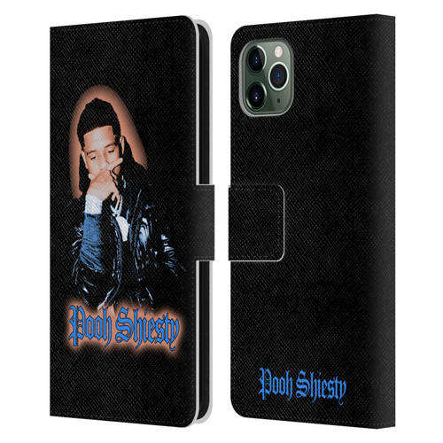 Pooh Shiesty Graphics Light Leather Book Wallet Case Cover For Apple iPhone 11 Pro Max