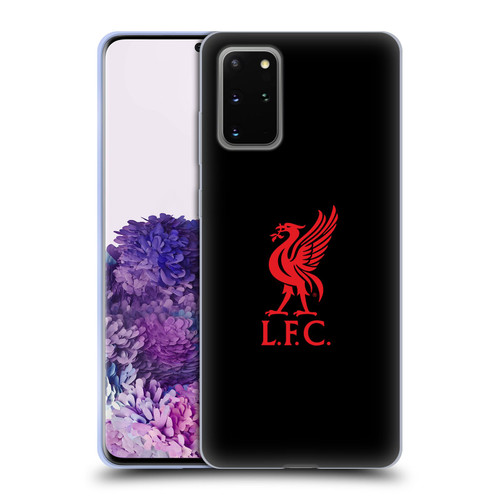 Liverpool Football Club Liver Bird Red Logo On Black Soft Gel Case for Samsung Galaxy S20+ / S20+ 5G