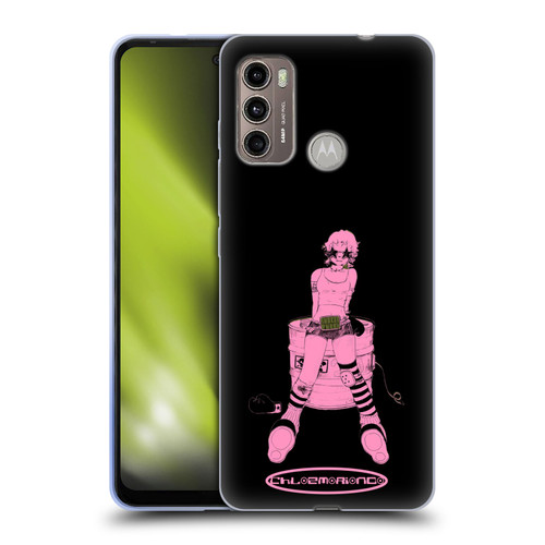 Chloe Moriondo Graphics Pink Soft Gel Case for Motorola Moto G60 / Moto G40 Fusion