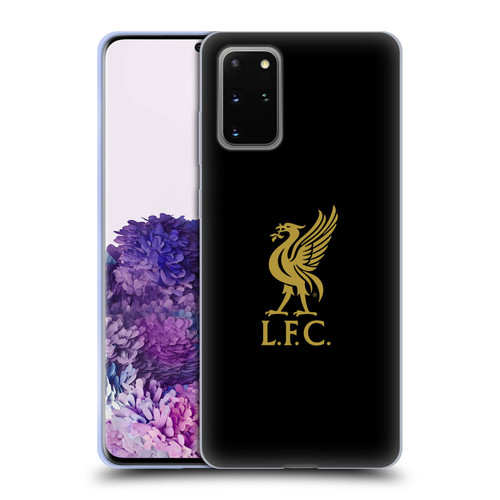 Liverpool Football Club Liver Bird Gold Logo On Black Soft Gel Case for Samsung Galaxy S20+ / S20+ 5G