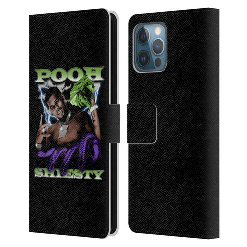 Pooh Shiesty Graphics Photo Leather Book Wallet Case Cover For Apple iPhone 12 Pro Max