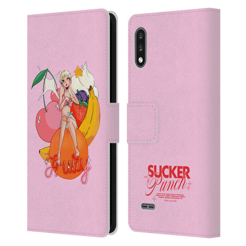 Chloe Moriondo Graphics Fruity Leather Book Wallet Case Cover For LG K22