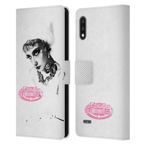 Chloe Moriondo Graphics Portrait Leather Book Wallet Case Cover For LG K22
