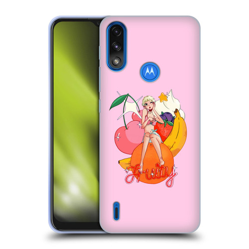 Chloe Moriondo Graphics Fruity Soft Gel Case for Motorola Moto E7 Power / Moto E7i Power