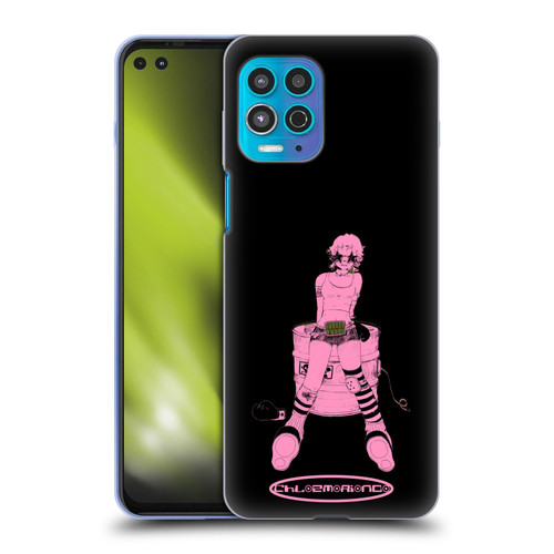 Chloe Moriondo Graphics Pink Soft Gel Case for Motorola Moto G100
