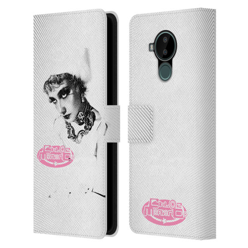 Chloe Moriondo Graphics Portrait Leather Book Wallet Case Cover For Nokia C30