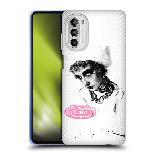 Chloe Moriondo Graphics Portrait Soft Gel Case for Motorola Moto G52