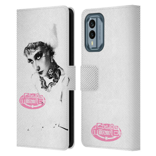 Chloe Moriondo Graphics Portrait Leather Book Wallet Case Cover For Nokia X30