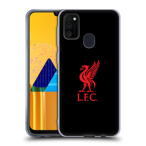 Liverpool Football Club Liver Bird Red Logo On Black Soft Gel Case for Samsung Galaxy M30s (2019)/M21 (2020)