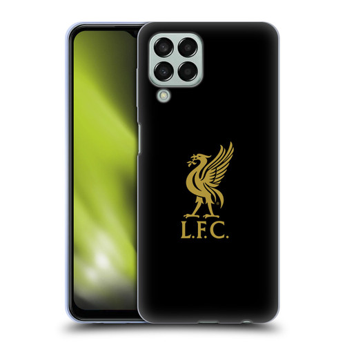 Liverpool Football Club Liver Bird Gold Logo On Black Soft Gel Case for Samsung Galaxy M33 (2022)