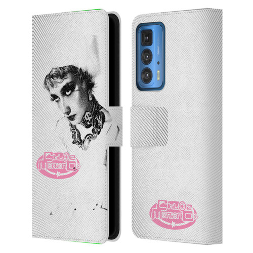 Chloe Moriondo Graphics Portrait Leather Book Wallet Case Cover For Motorola Edge (2022)