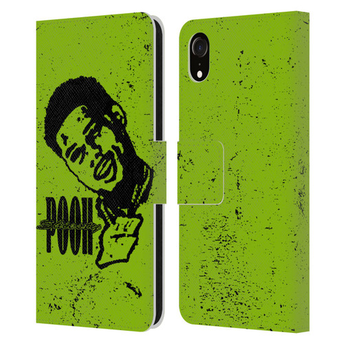 Pooh Shiesty Graphics Sketch Leather Book Wallet Case Cover For Apple iPhone XR