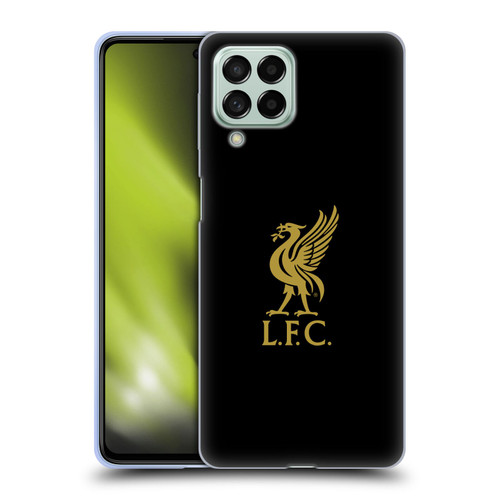 Liverpool Football Club Liver Bird Gold Logo On Black Soft Gel Case for Samsung Galaxy M53 (2022)