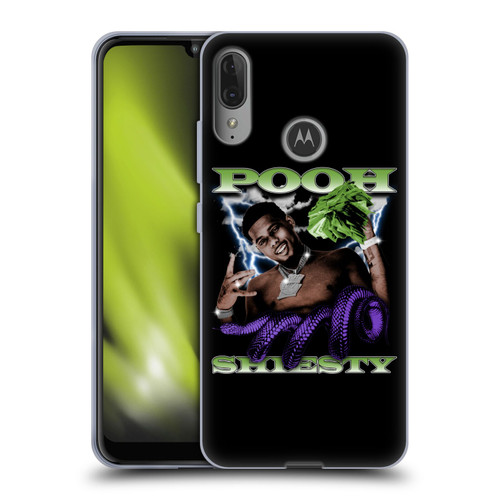 Pooh Shiesty Graphics Photo Soft Gel Case for Motorola Moto E6 Plus