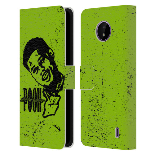 Pooh Shiesty Graphics Sketch Leather Book Wallet Case Cover For Nokia C10 / C20