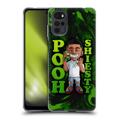 Pooh Shiesty Graphics Green Soft Gel Case for Motorola Moto G22