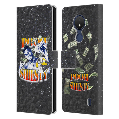 Pooh Shiesty Graphics Art Leather Book Wallet Case Cover For Nokia C21