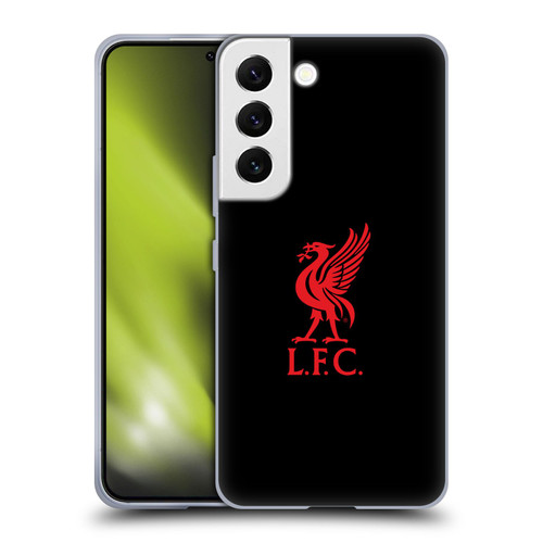 Liverpool Football Club Liver Bird Red Logo On Black Soft Gel Case for Samsung Galaxy S22 5G