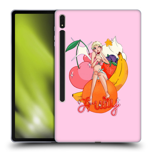 Chloe Moriondo Graphics Fruity Soft Gel Case for Samsung Galaxy Tab S8 Plus