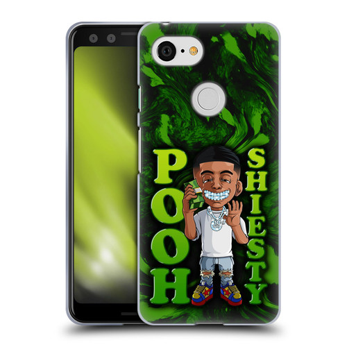 Pooh Shiesty Graphics Green Soft Gel Case for Google Pixel 3