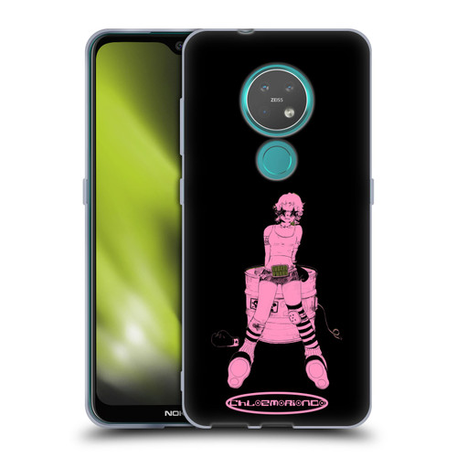 Chloe Moriondo Graphics Pink Soft Gel Case for Nokia 6.2 / 7.2