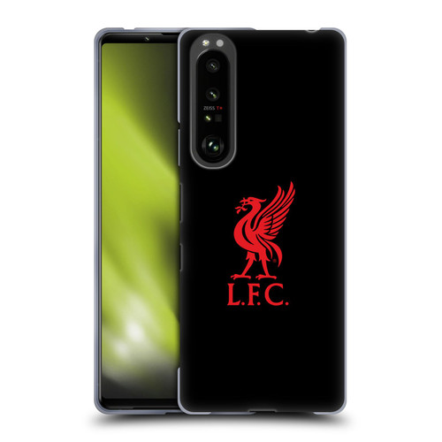 Liverpool Football Club Liver Bird Red Logo On Black Soft Gel Case for Sony Xperia 1 III