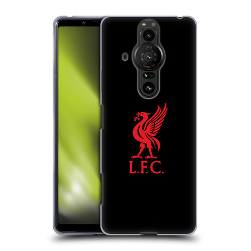 Liverpool Football Club Liver Bird Red Logo On Black Soft Gel Case for Sony Xperia Pro-I