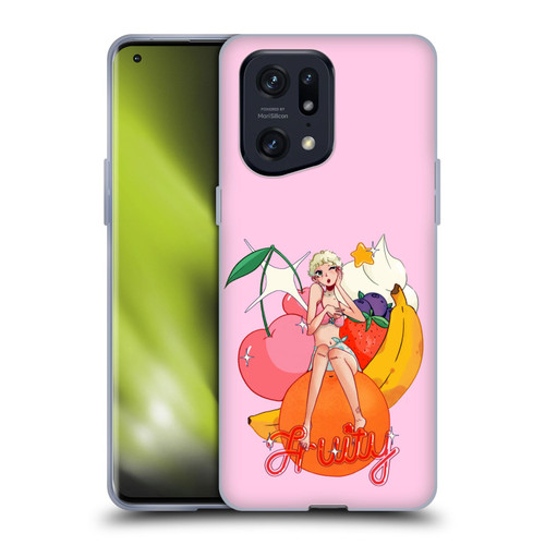 Chloe Moriondo Graphics Fruity Soft Gel Case for OPPO Find X5 Pro