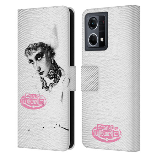 Chloe Moriondo Graphics Portrait Leather Book Wallet Case Cover For OPPO Reno8 4G