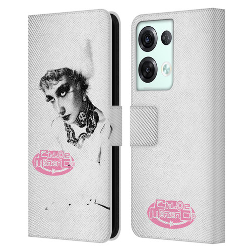 Chloe Moriondo Graphics Portrait Leather Book Wallet Case Cover For OPPO Reno8 Pro
