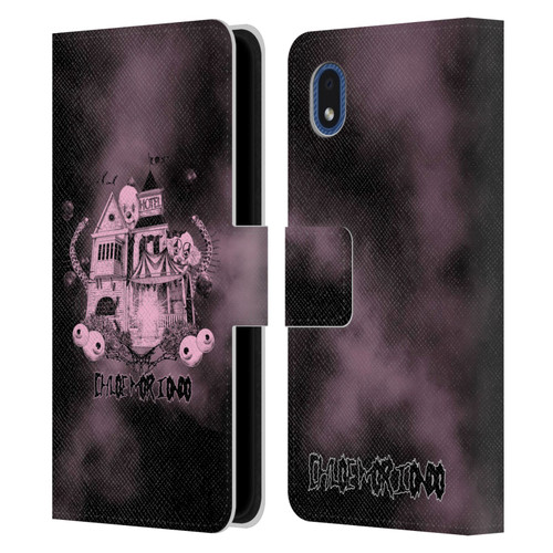 Chloe Moriondo Graphics Hotel Leather Book Wallet Case Cover For Samsung Galaxy A01 Core (2020)