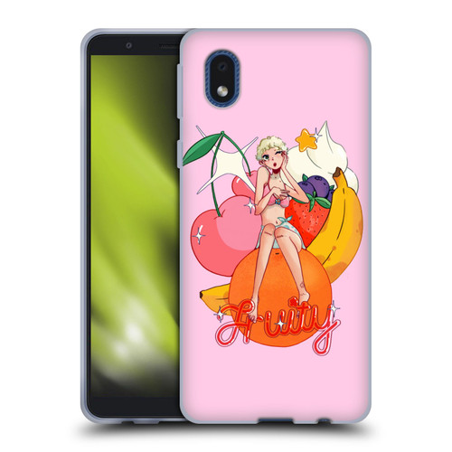 Chloe Moriondo Graphics Fruity Soft Gel Case for Samsung Galaxy A01 Core (2020)