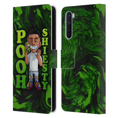 Pooh Shiesty Graphics Green Leather Book Wallet Case Cover For OnePlus Nord 5G