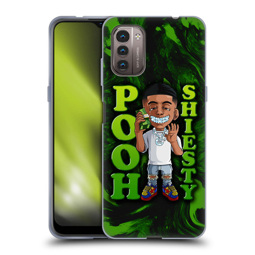 Pooh Shiesty Graphics Green Soft Gel Case for Nokia G11 / G21