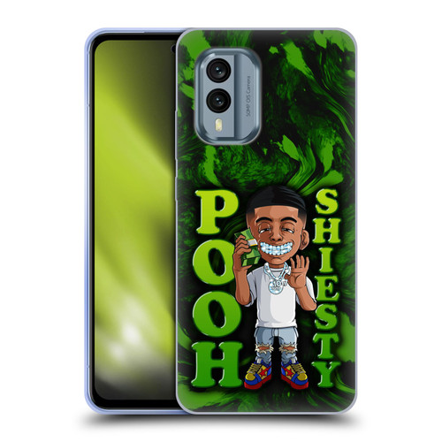 Pooh Shiesty Graphics Green Soft Gel Case for Nokia X30