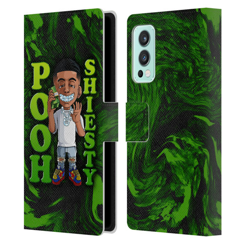 Pooh Shiesty Graphics Green Leather Book Wallet Case Cover For OnePlus Nord 2 5G