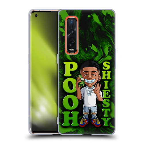 Pooh Shiesty Graphics Green Soft Gel Case for OPPO Find X2 Pro 5G