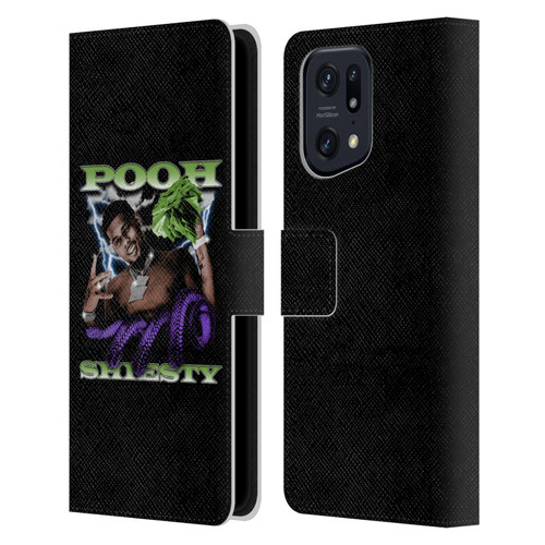 Pooh Shiesty Graphics Photo Leather Book Wallet Case Cover For OPPO Find X5 Pro