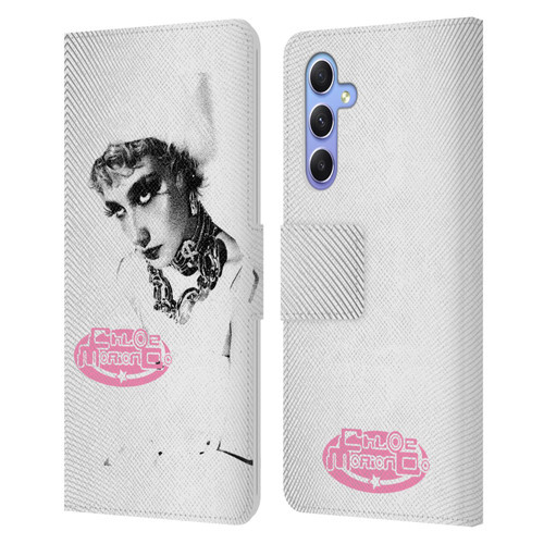 Chloe Moriondo Graphics Portrait Leather Book Wallet Case Cover For Samsung Galaxy A34 5G
