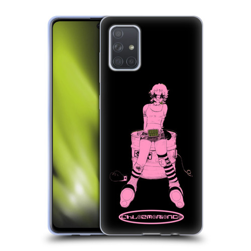 Chloe Moriondo Graphics Pink Soft Gel Case for Samsung Galaxy A71 (2019)