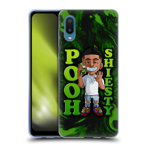 Pooh Shiesty Graphics Green Soft Gel Case for Samsung Galaxy A02/M02 (2021)
