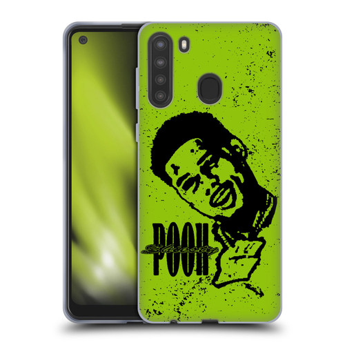 Pooh Shiesty Graphics Sketch Soft Gel Case for Samsung Galaxy A21 (2020)