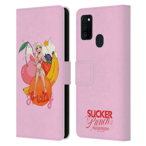 Chloe Moriondo Graphics Fruity Leather Book Wallet Case Cover For Samsung Galaxy M30s (2019)/M21 (2020)