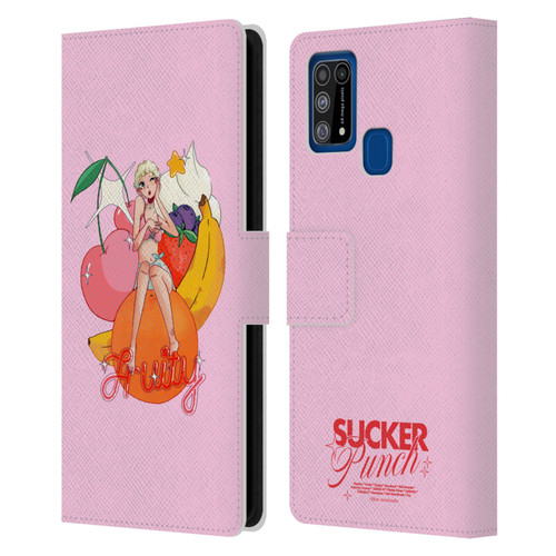 Chloe Moriondo Graphics Fruity Leather Book Wallet Case Cover For Samsung Galaxy M31 (2020)