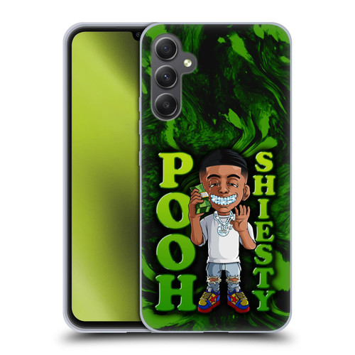 Pooh Shiesty Graphics Green Soft Gel Case for Samsung Galaxy A34 5G