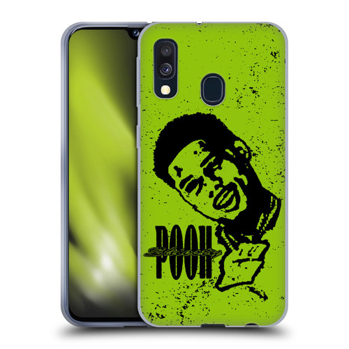 Pooh Shiesty Graphics Sketch Soft Gel Case for Samsung Galaxy A40 (2019)