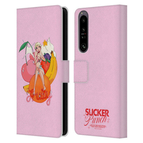 Chloe Moriondo Graphics Fruity Leather Book Wallet Case Cover For Sony Xperia 1 IV