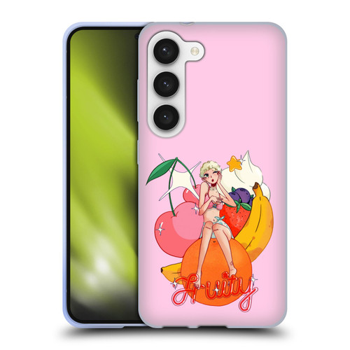 Chloe Moriondo Graphics Fruity Soft Gel Case for Samsung Galaxy S23 5G